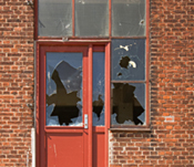 Broken window