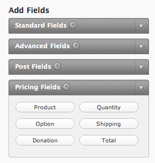 Order Form Options