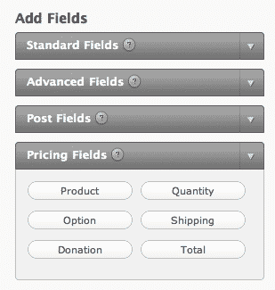 Order Form Options