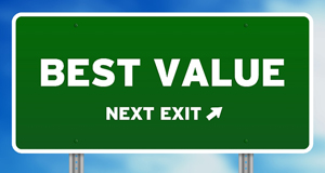 best value, next exit